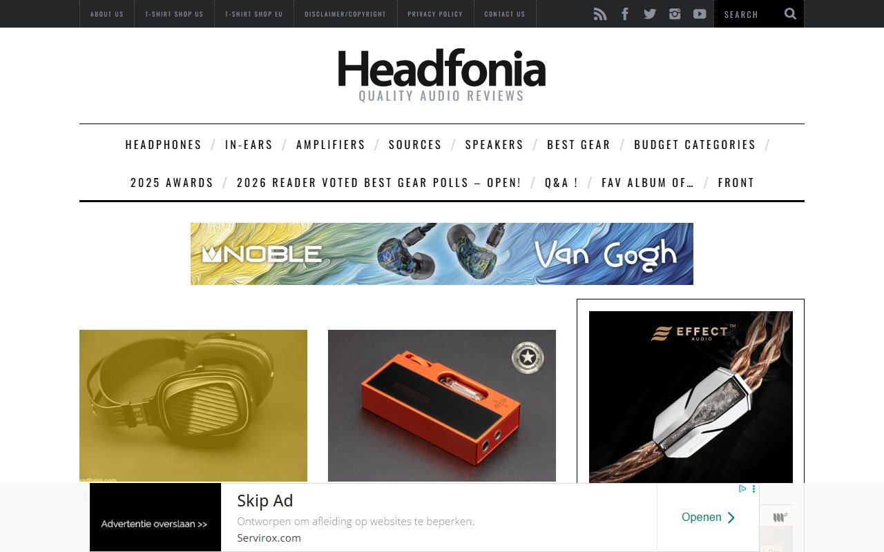 Screenshot van Headfonia