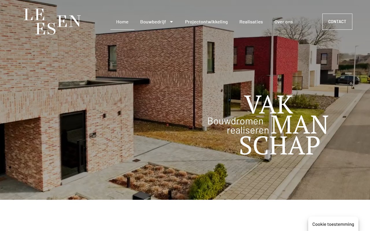 Screenshot van Leesen Bouw